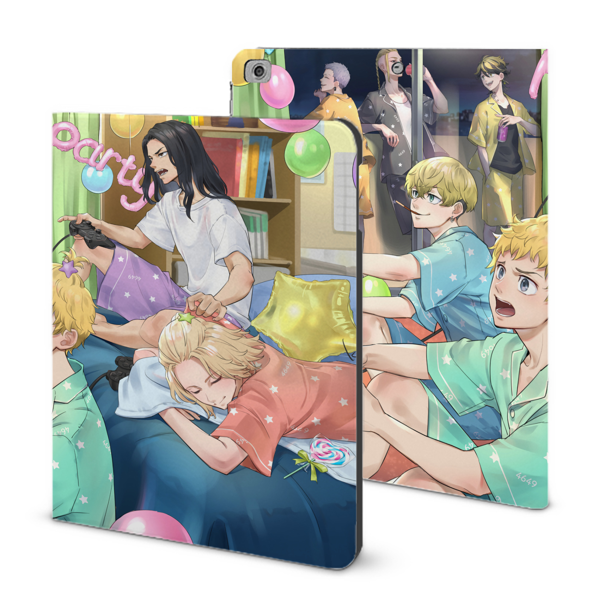 （画像用） 東京リベンジャーズ Tokyo Revengers IPad ケース ブック型 PUレザー TPU 耐衝撃 軽量 薄型 ペン収納なし 全面保護 IPad 各モデル対応